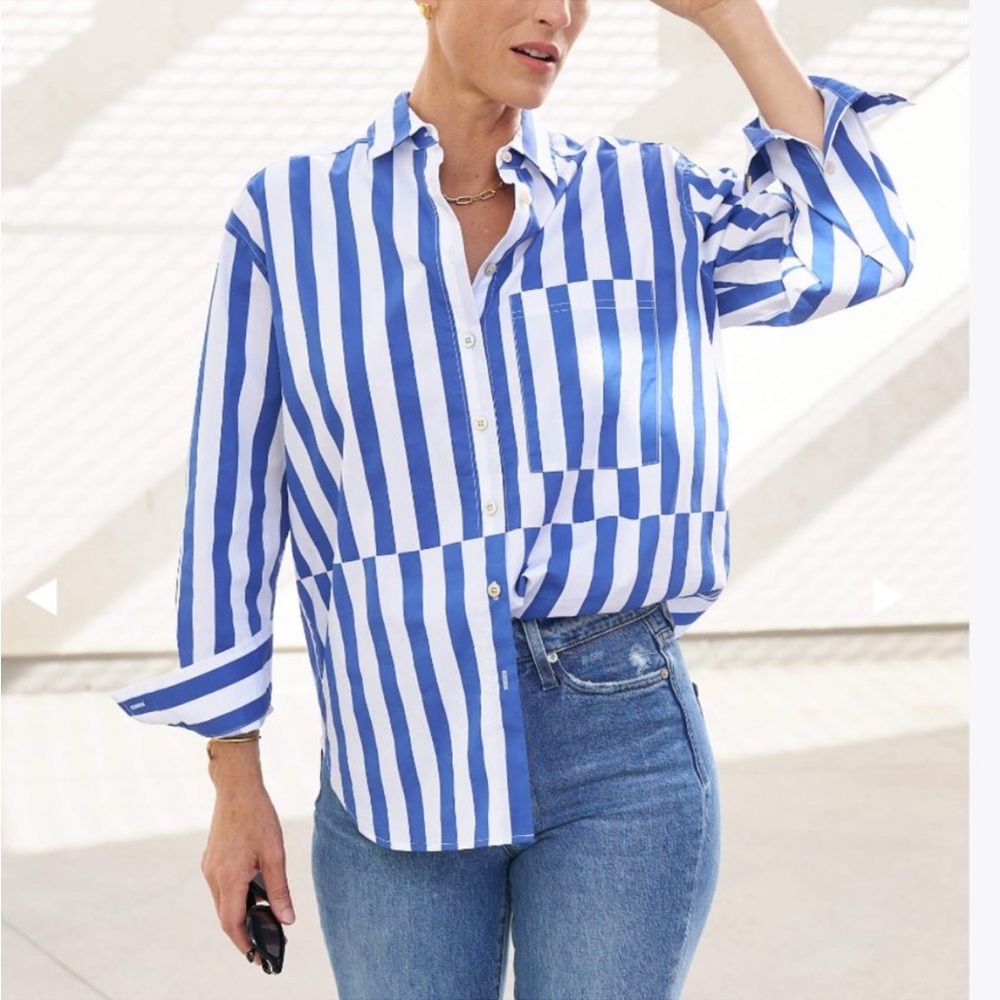 AYR Deep End Marais Blue Regatta Stripe, S